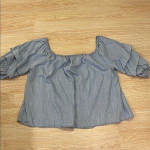 Off the shoulder shirt